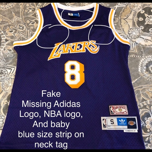Kobe Bryant Authentic vs. Fake Adidas Jersey Kobe Bryant Authentic vs. Fake Adidas Jersey